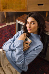 Blended Turtle Neck Sweater WG-SWT-W21-019 B