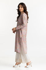 Lawn Gold Printed Shirt IUSTK-262
