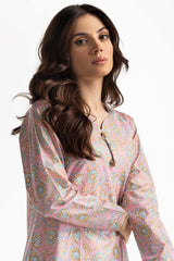 Lawn Gold Printed Shirt IUSTK-262