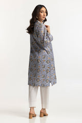 Lawn Gold Printed Shirt IUSTK-265