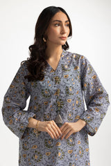 Lawn Gold Printed Shirt IUSTK-265