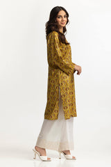 Lawn Gold Printed Shirt IUSTK-280
