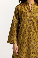 Lawn Gold Printed Shirt IUSTK-280