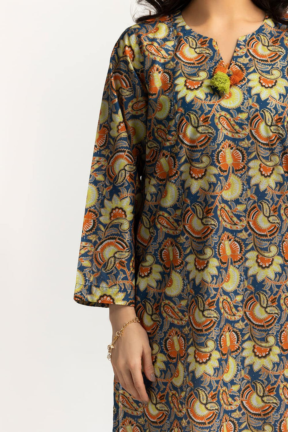 Lawn Gold Printed Shirt