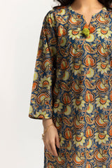 Lawn Gold Printed Shirt IUSTK-283