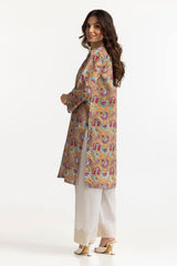 Lawn Gold Printed Shirt IUSTK-284