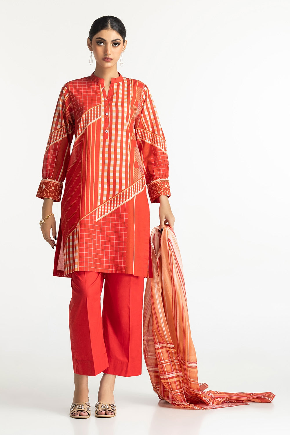 3 Piece Lawn Printed Suit IUSTKSD-113