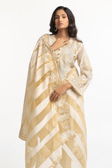 3 Piece Zari Lawn Embroidered Suit IUSTKSD-134