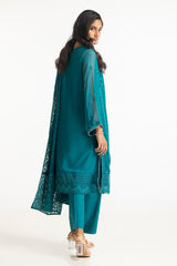 3 Piece Chiffon Embroidered Suit IUSTKSD-198
