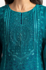 3 Piece Chiffon Embroidered Suit IUSTKSD-198