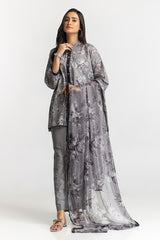 3 Piece Lawn Printed Suit IUSTKSD-19
