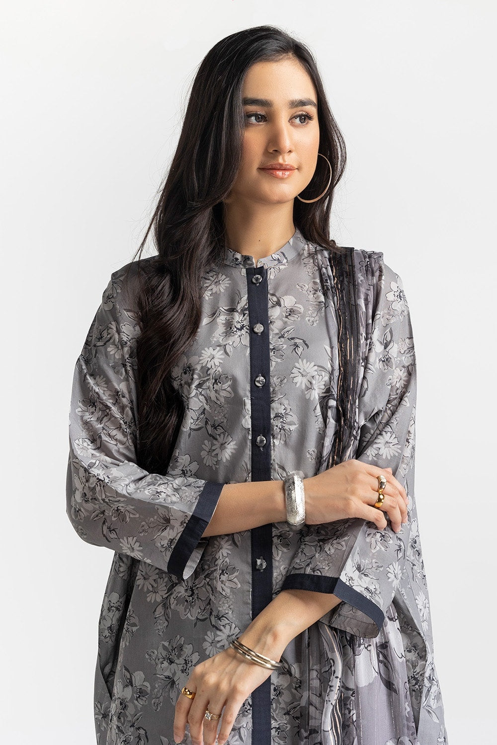 3 Piece Lawn Printed Suit IUSTKSD-19