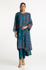 3 Piece Chiffon Embroidered Suit IUSTKSD-200