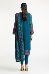 3 Piece Chiffon Embroidered Suit IUSTKSD-200