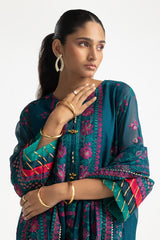 3 Piece Chiffon Embroidered Suit IUSTKSD-200