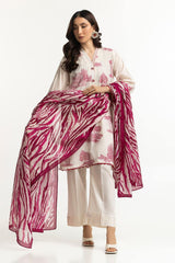 3 Piece Jacquard Printed Suit IUSTKSD-202