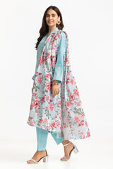 3 Piece Lawn Printed With Embroidered Suit IUSTKSD-210