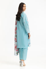 3 Piece Lawn Printed With Embroidered Suit IUSTKSD-210
