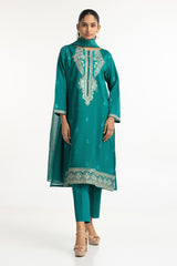 3 Piece Lawn Embroidered Suit IUSTKSD-230