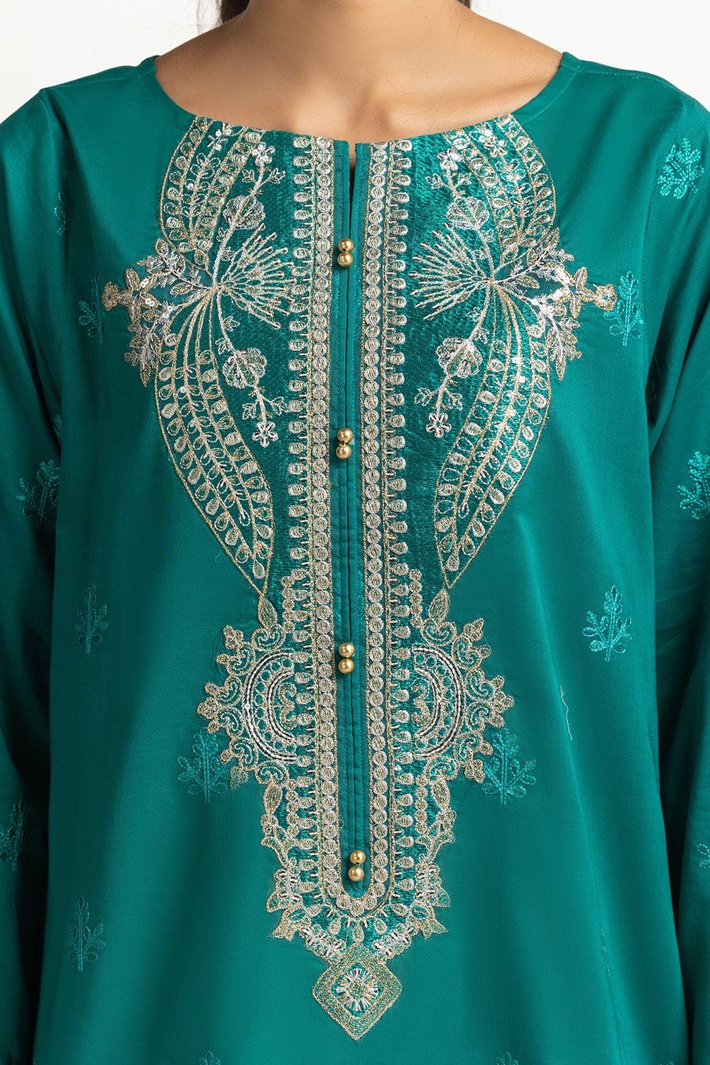 3 Piece Lawn Embroidered Suit IUSTKSD-230