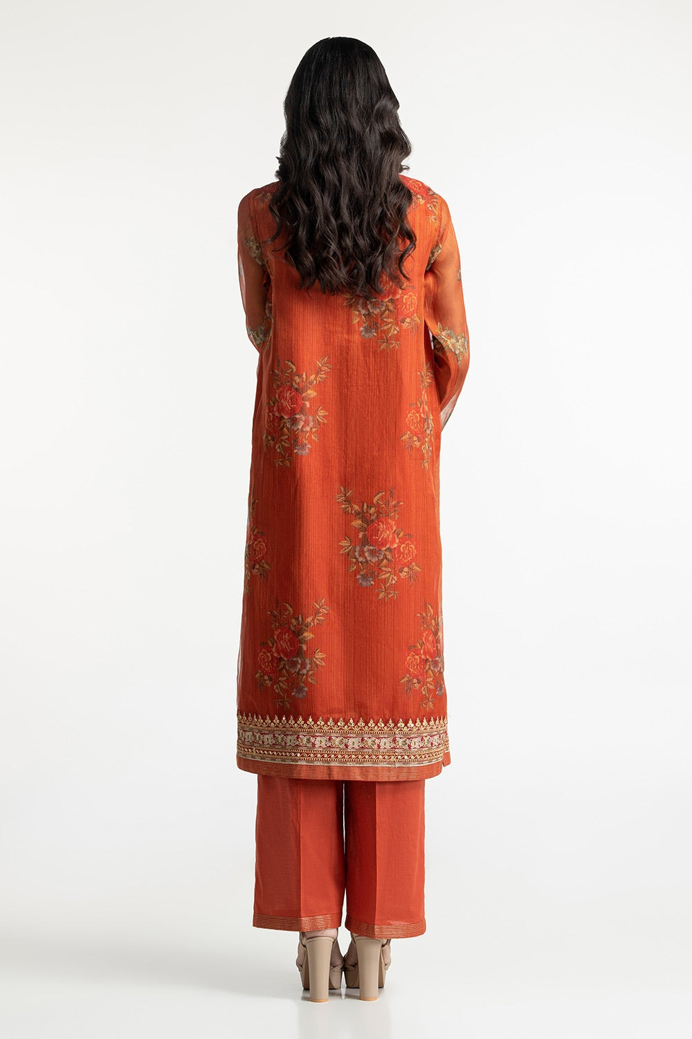 3 Piece Mehsuri Embroidered Suit