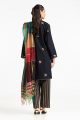3 Piece Jacquard Lacquer Printed Suit IUSTKSD-245