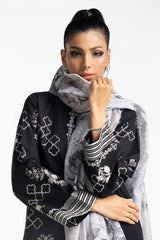 3 Piece Khaddar Embroidered Suit IUSTKSD-297