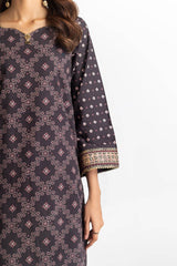 3 Piece Khaddar Gold Printed Suit IUSTKSD-309