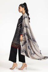 3 Piece Printed Dhanak Suit IUSTKSD-332