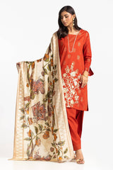 3 Piece Jacquard Embroidered Suit IUSTKSD-342