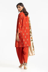3 Piece Jacquard Embroidered Suit IUSTKSD-342