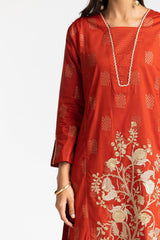 3 Piece Jacquard Embroidered Suit IUSTKSD-342