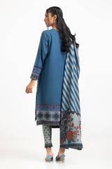 3 Piece Dhanak Printed Suit IUSTKSD-348