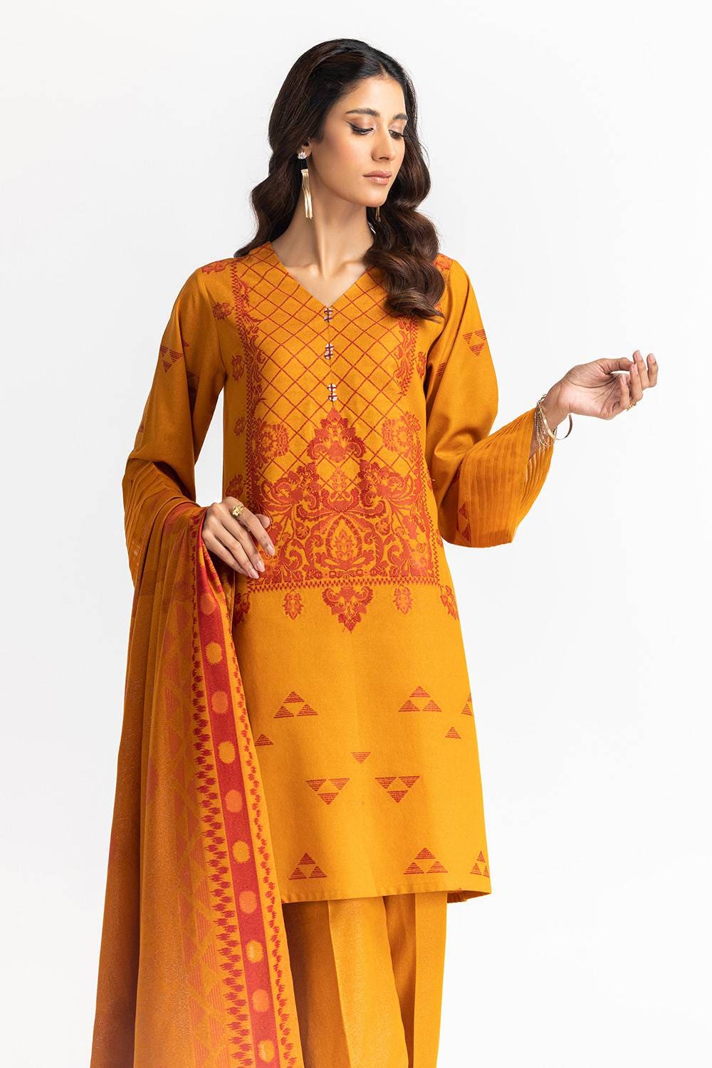 3 Piece Jacquard Suit IUSTKSD-350