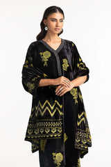 3 Piece Velvet Burnout Suit IUSTKSD-355