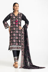 3 Piece Lawn Embroidered Suit IUSTKSD-361