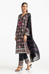 3 Piece Lawn Embroidered Suit IUSTKSD-361