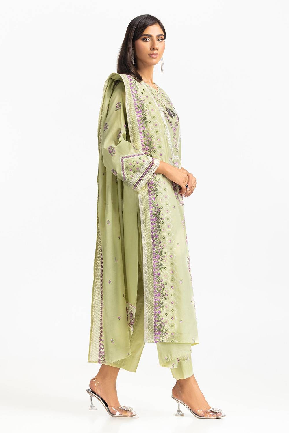 3 Piece Lawn Embroidered Suit