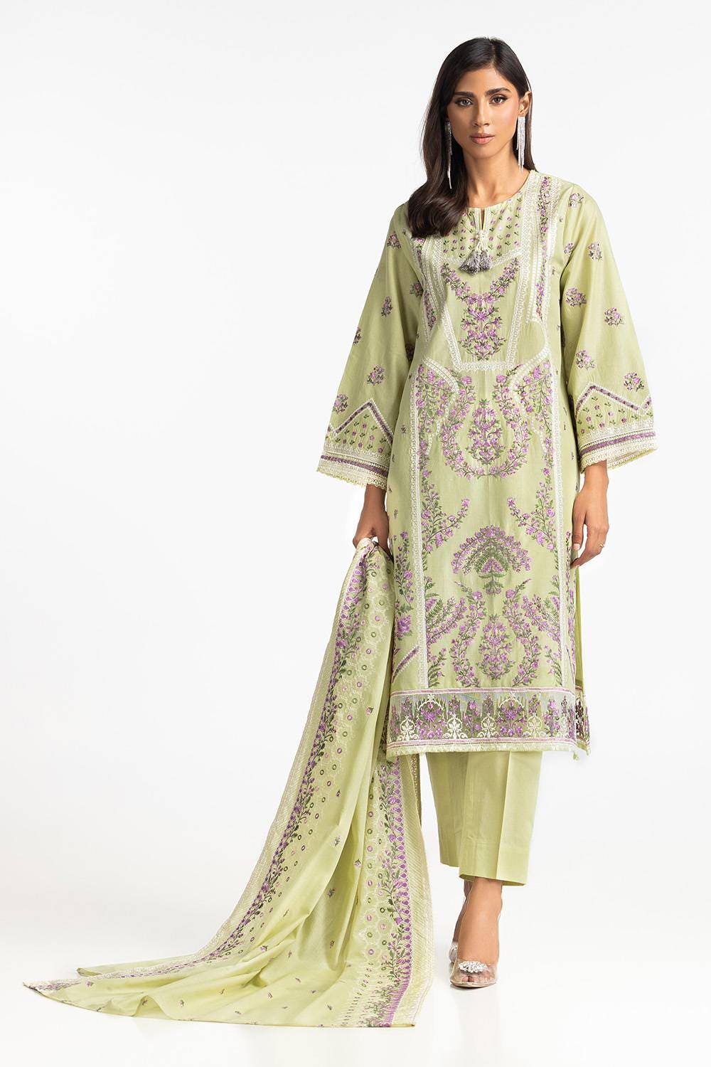 3 Piece Lawn Embroidered Suit