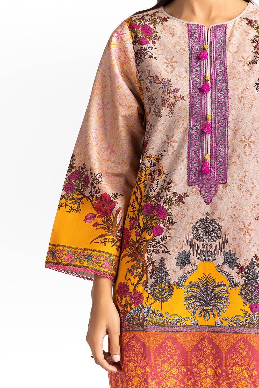 3 Piece Lawn Embroidered Suit