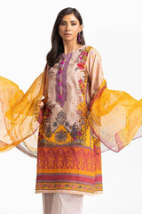 3 Piece Lawn Embroidered Suit IUSTKSD-372