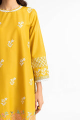 3 Piece Cambric Embroidered Suit IUSTKSD-391