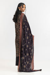 3 Piece Khaddar Printed With Embroidered Suit IUSTKSD-409