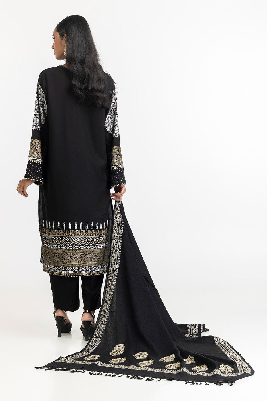 3 Piece Lacquer Printed Suit