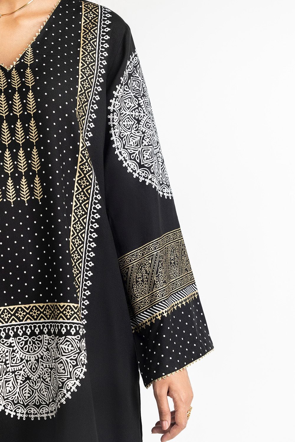 3 Piece Lacquer Printed Suit IUSTKSD-423