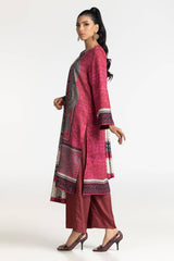 3 Piece Cotail Printed Suit IUSTKSD-425