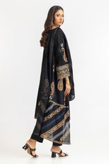 3 Piece Acrylic Lacquer Printed Suit IUSTKSD-428