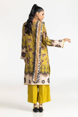 3 Piece Linen Printed Suit IUSTKSD-429