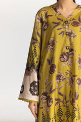 3 Piece Linen Printed Suit IUSTKSD-429