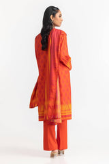 3 Piece Dhanak Printed Suit IUSTKSD-434